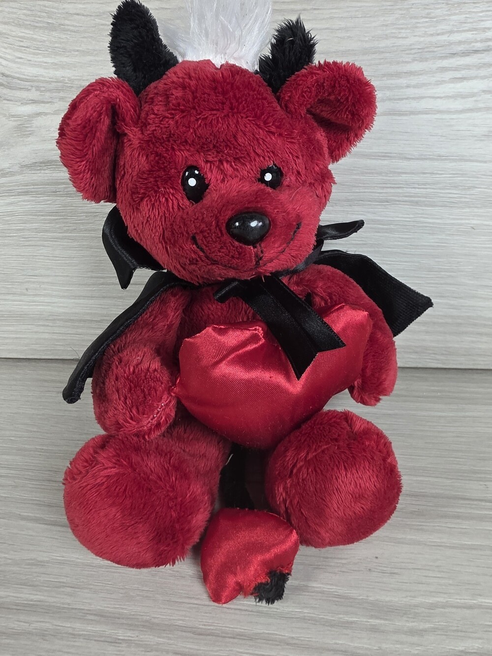 DanDee Plush Devil Bear Holding Heart w Costume Accessories SU17